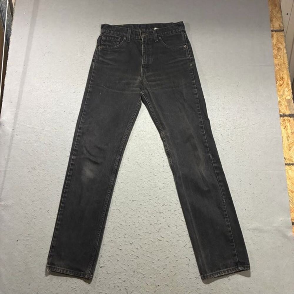 Vintage Levi's 505 Jeans Mens 30x32 Black Made in USA 1996 Grunge Rock